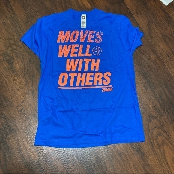 3 ZUMBA T-Shirts “MOVES WELL WITH OTHERS” customazible 100% cotton Large… - Picture 8 of 13